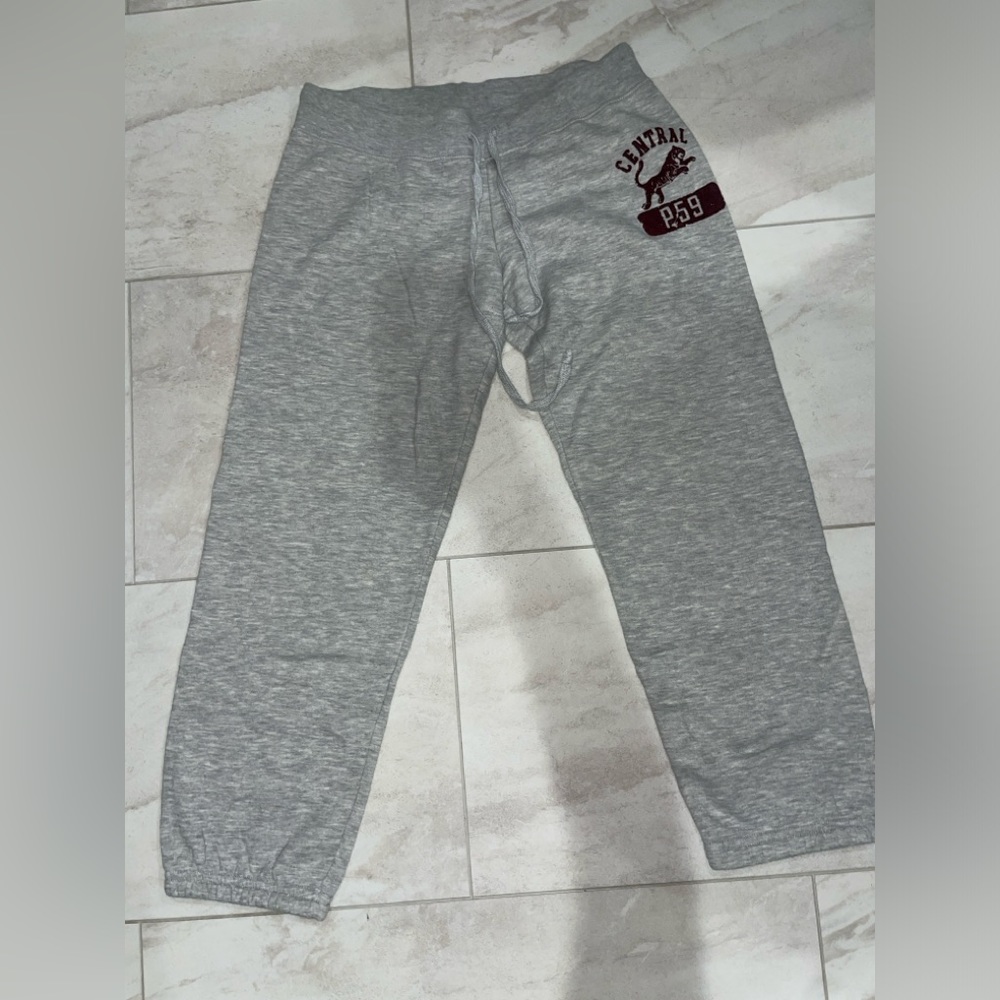 Grey sweatpants